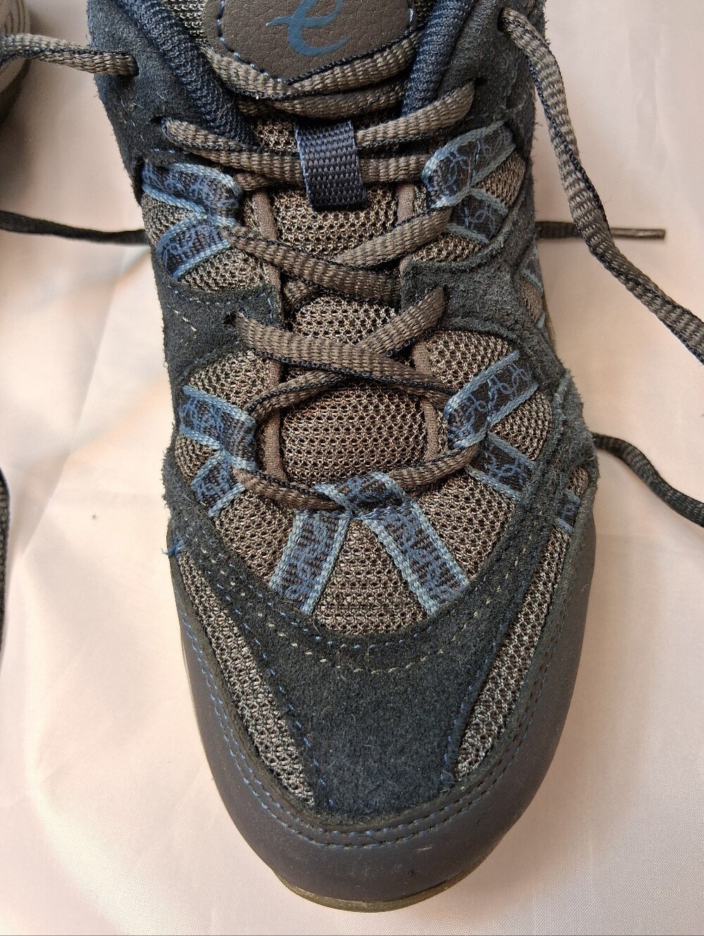 Easy Spirit Exploremap Walking Shoes Navy Blue Mesh Sneaker Women's Size 8M